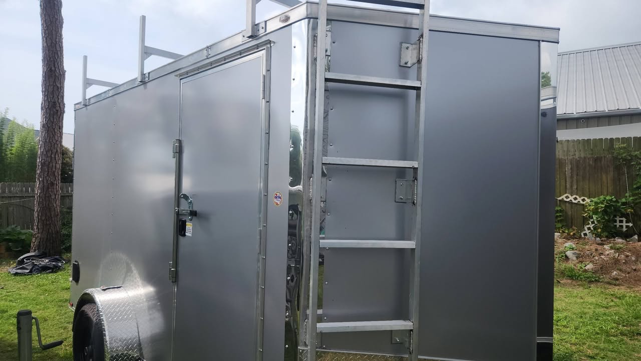 7x12 Single Axle Cargo/Enclosed Trailer